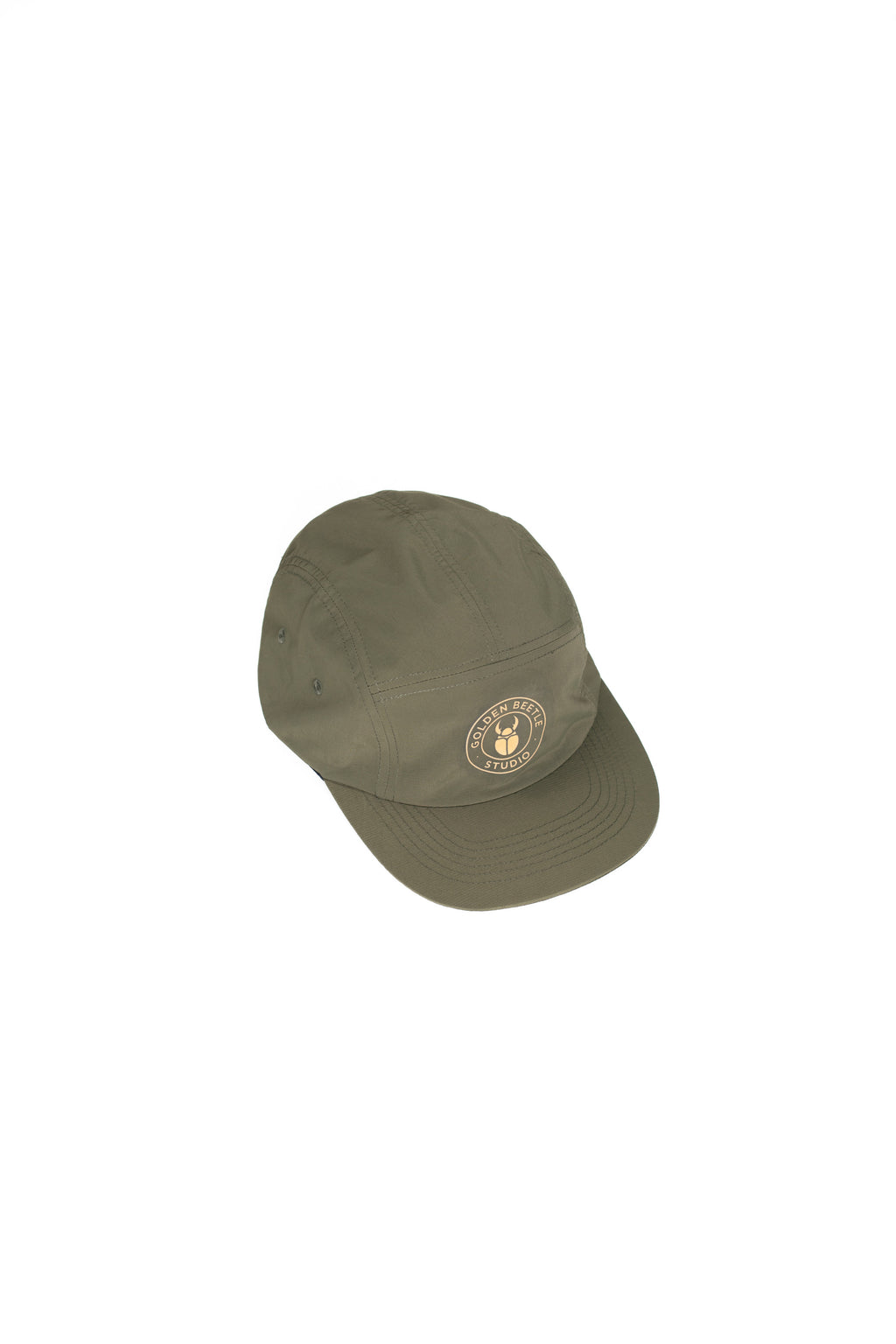 Emblem Nylon Olive Green Panel Cap