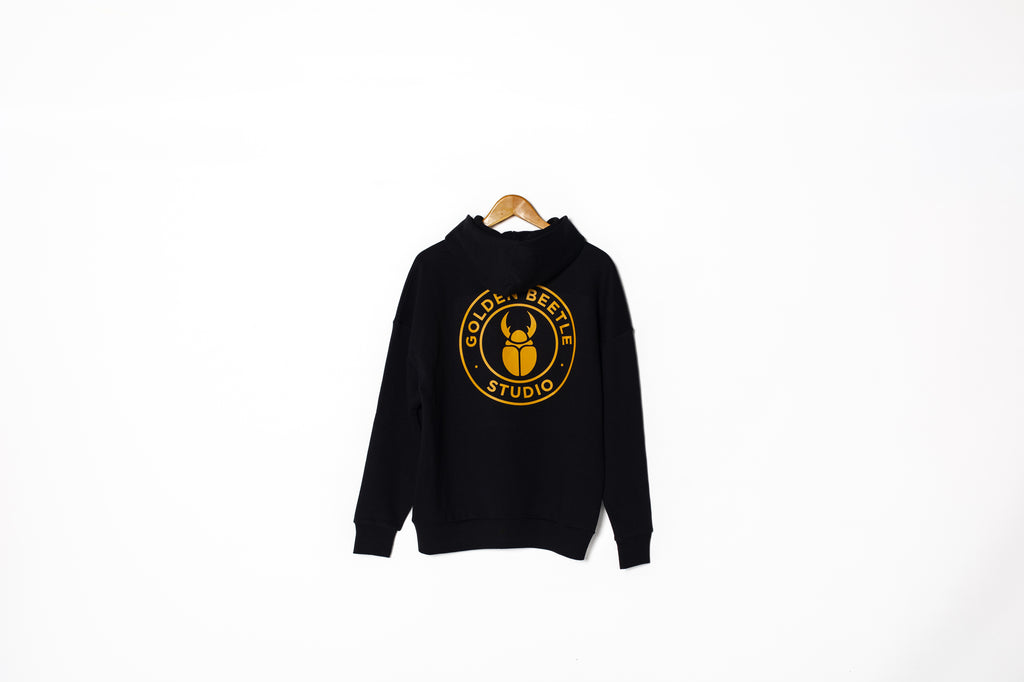 Emblem Black Hoodie Oversize