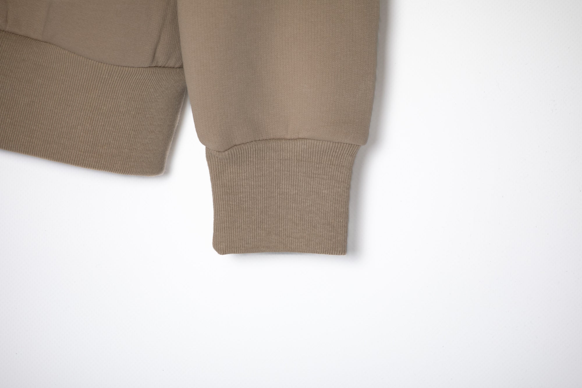 Emblem Beige Hoodie Oversize