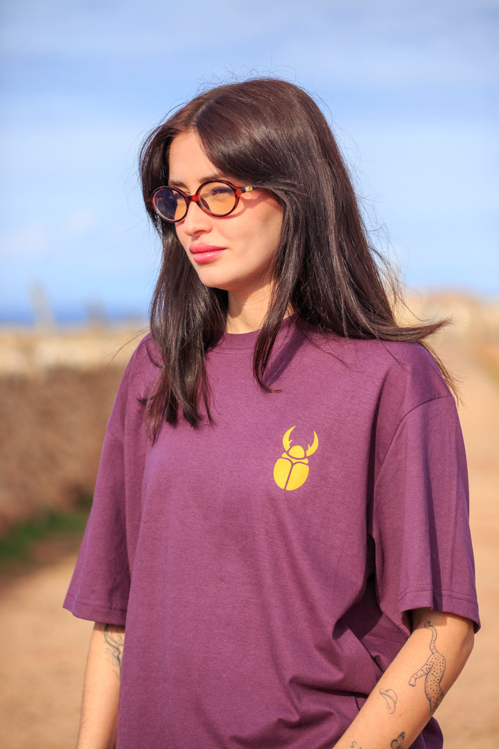 Emblem Purple T-shirt Oversize